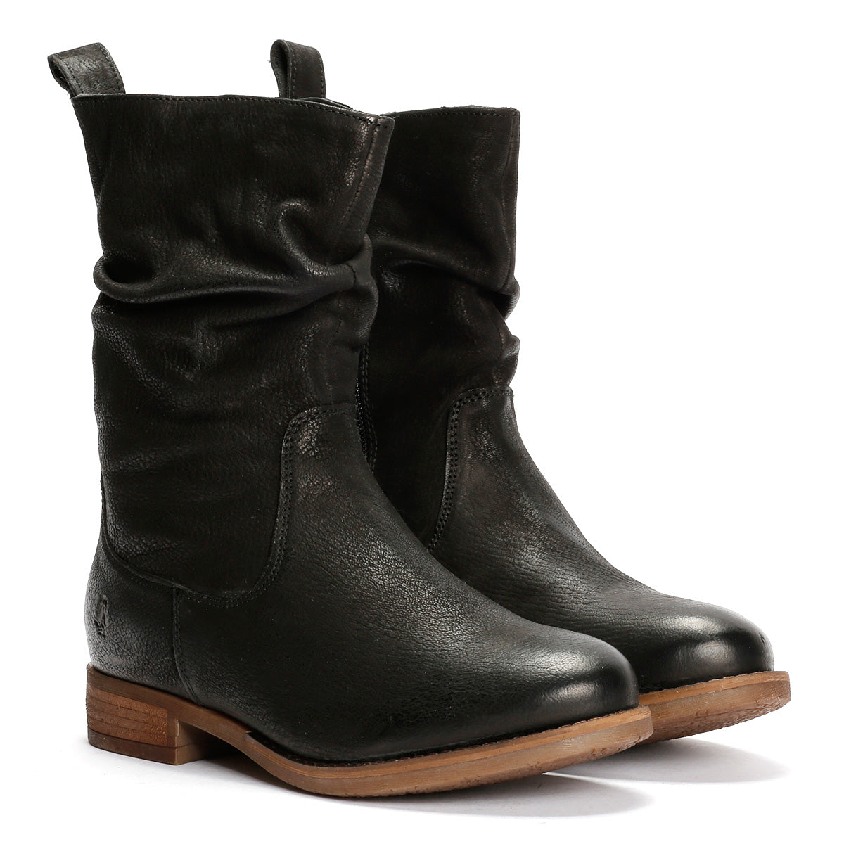 Hush Puppies Emilia Leather Women's Black Boots