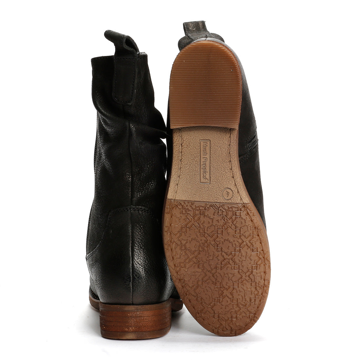 Hush Puppies Emilia Leather Women's Black Boots