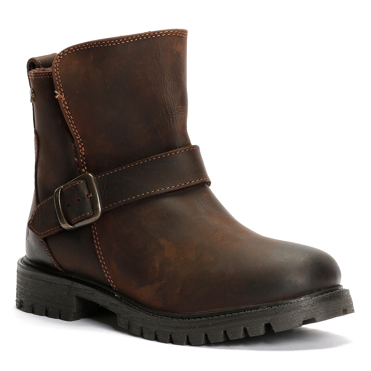 Hush Puppies Wakely Leather Women's Brown Boots