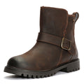 Hush Puppies Wakely Leather Women's Brown Boots