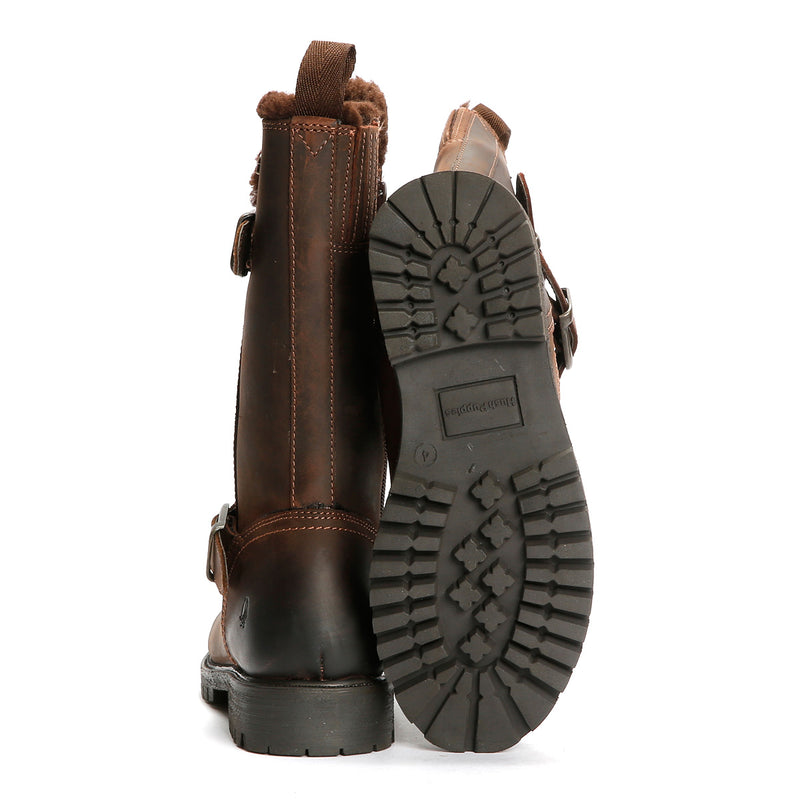 Hush Puppies Winnie Leather Women's Brown Boots