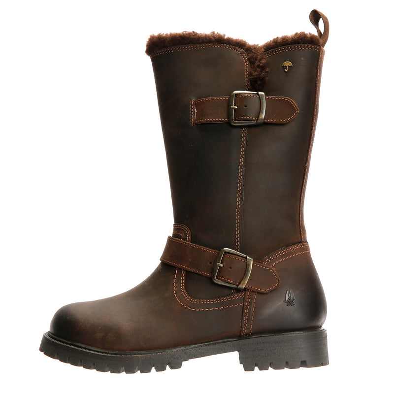 Hush Puppies Winnie Leather Women's Brown Boots