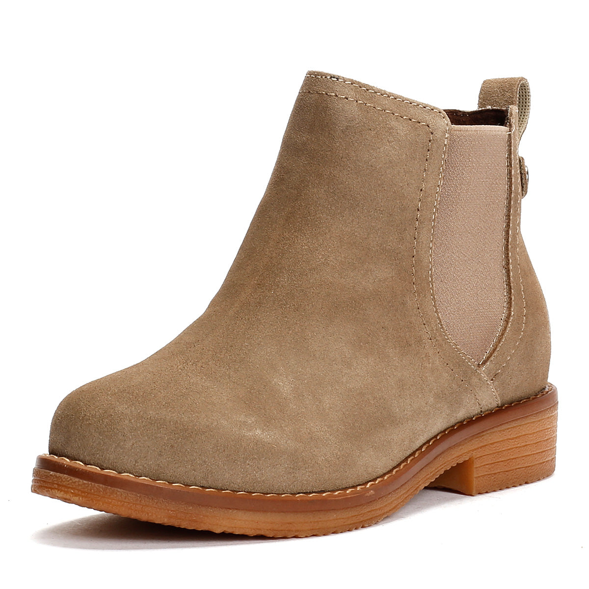 Hush Puppies Maddy Wide Suede Women's Brown Boots