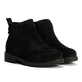 Hush Puppies Maddy Wide Suede Women's Black Boots