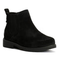 Hush Puppies Maddy Wide Suede Women's Black Boots