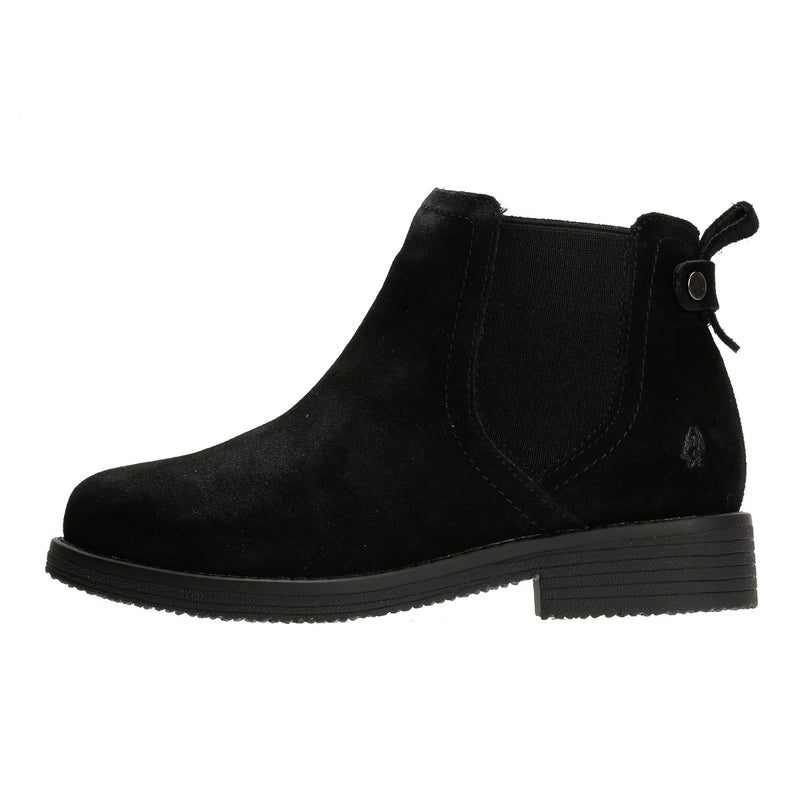 Hush Puppies Maddy Wide Suede Women's Black Boots