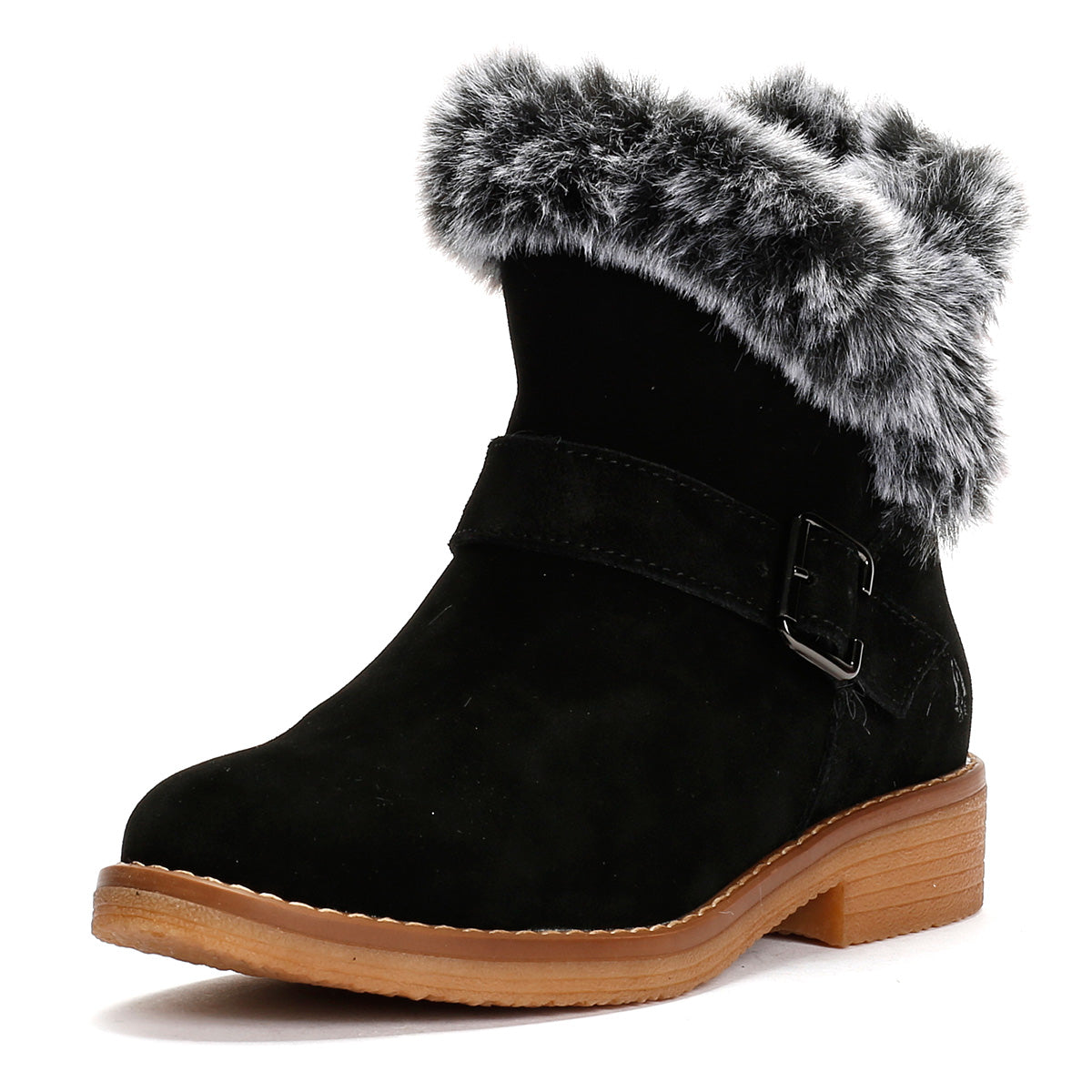 Hush Puppies Hannah Suede Women's Black Boots