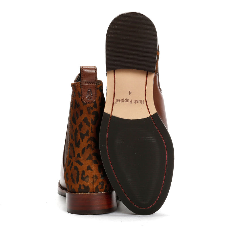 Hush Puppies Colette Suede Women's Leopard Boots
