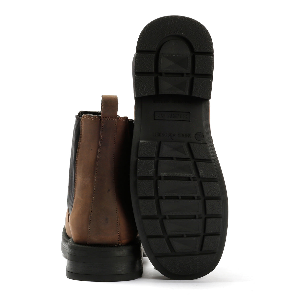 Kleman Escouade Nubuck Men's Coffee Chelsea Boots