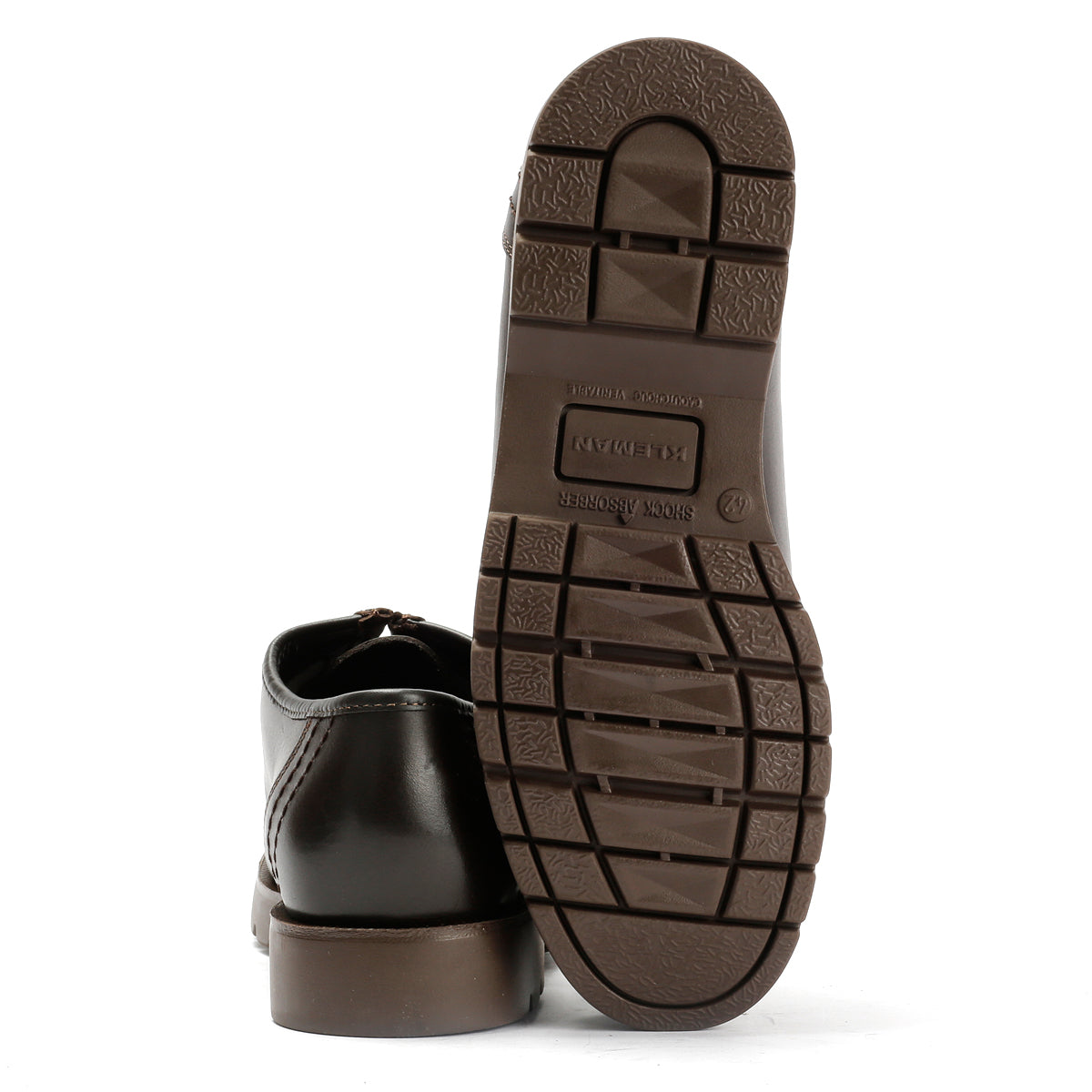 Kleman Padror Leather Men's Brown Lace-Up Shoes