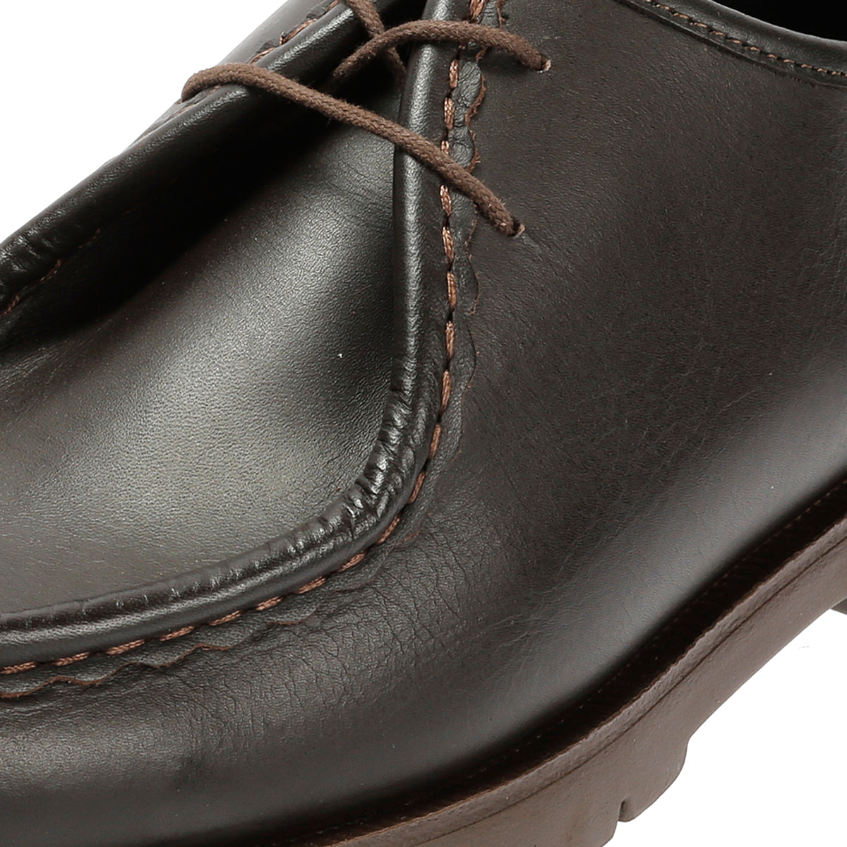 Kleman Padror Leather Men's Brown Lace-Up Shoes