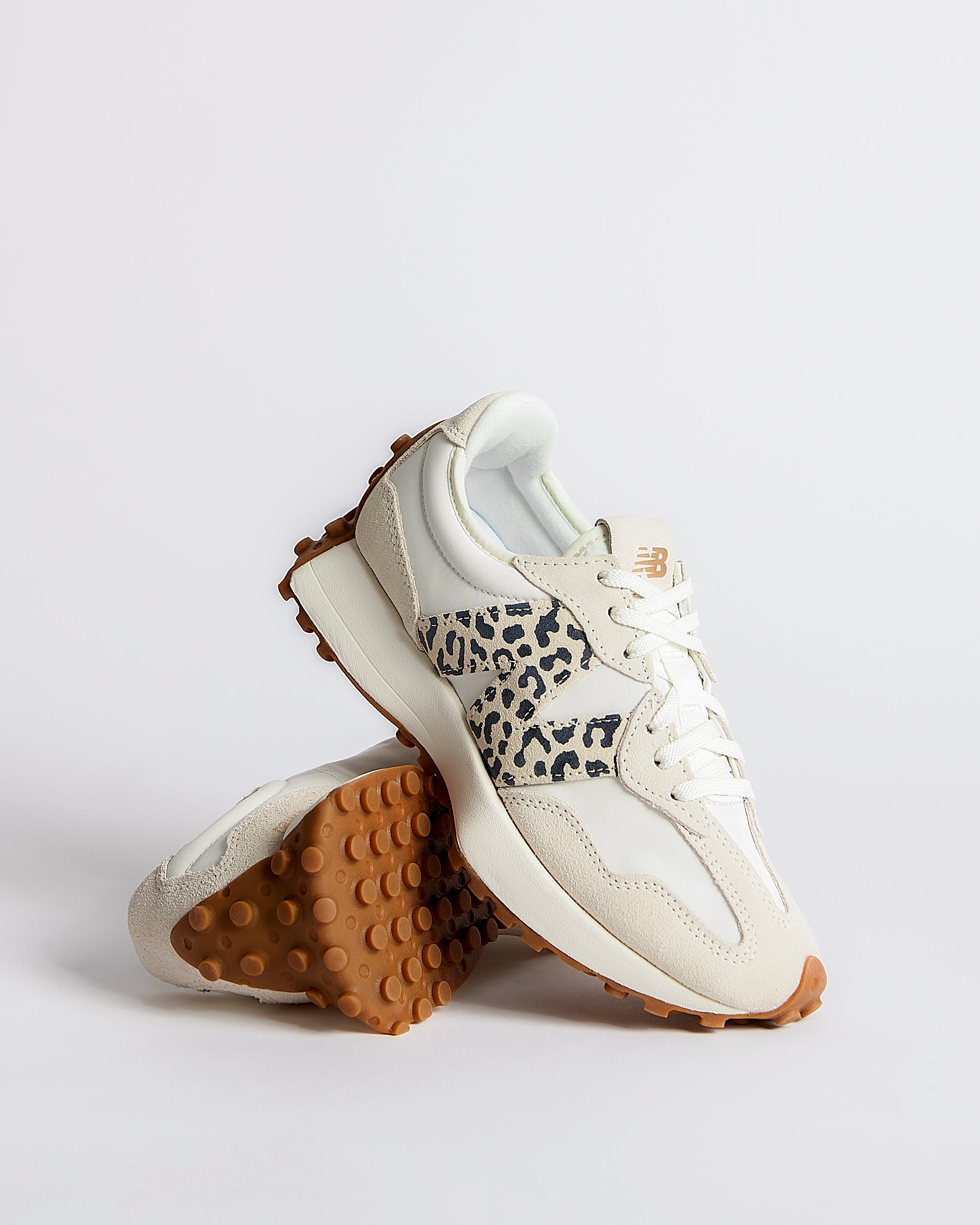 New Balance 327 Animal Print Sea Salt Women's White Trainers