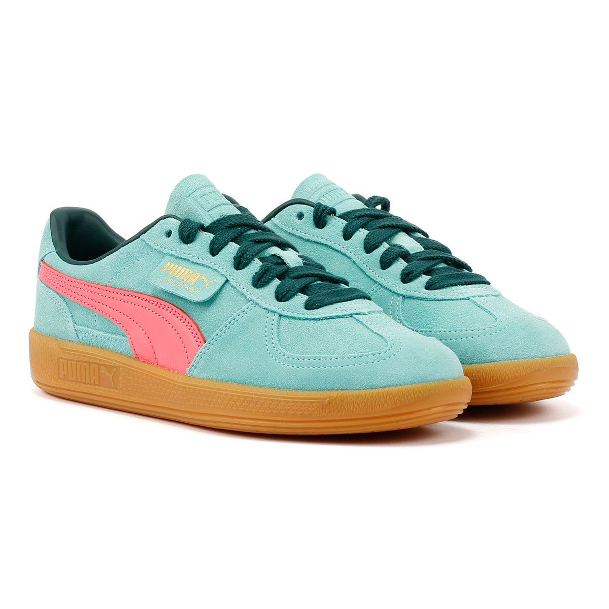 Puma Palermo Leather Aquatic/Dark Myrtle Trainers