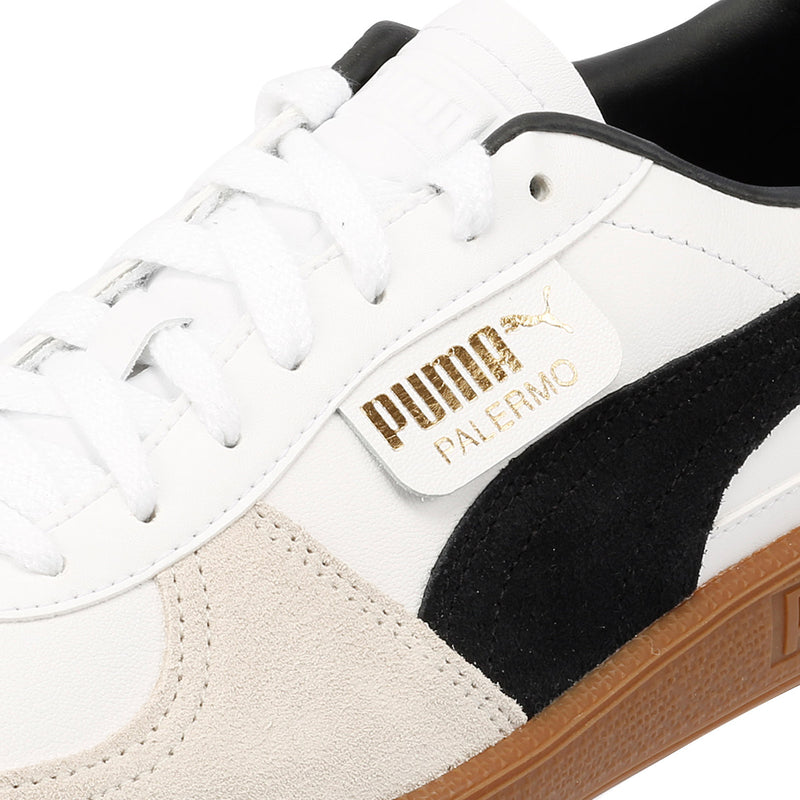 Puma Palermo Leather White/Black Trainers