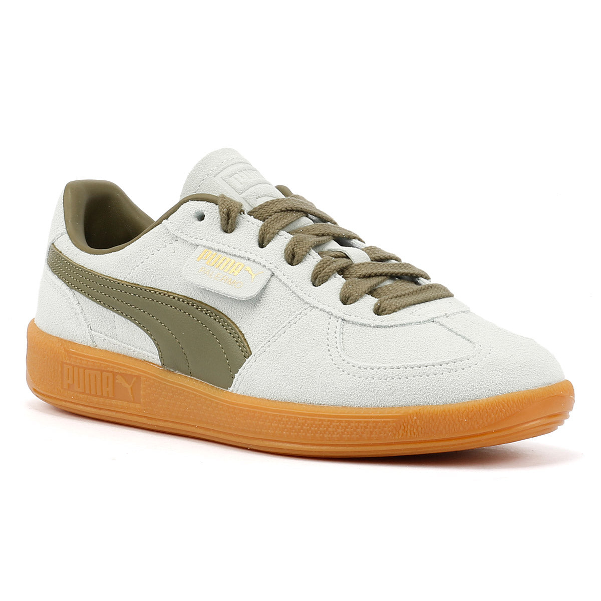 Puma Palermo Leather Peaceful Blue/Loden Green Trainers