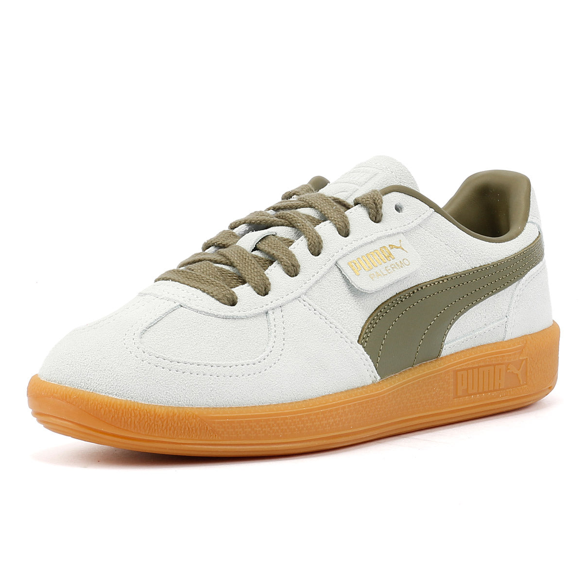 Puma Palermo Leather Peaceful Blue/Loden Green Trainers