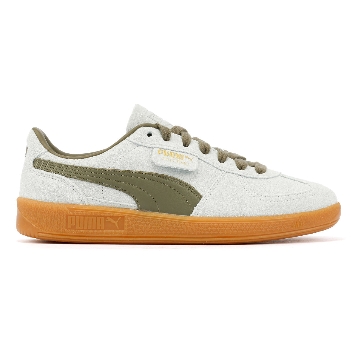 Puma Palermo Leather Peaceful Blue/Loden Green Trainers