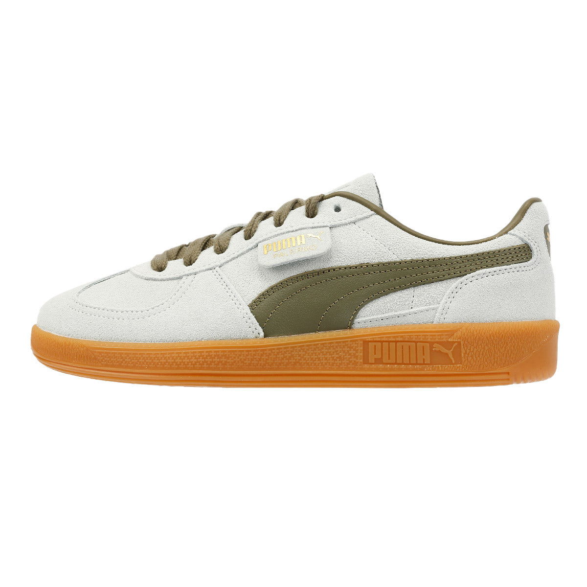Puma Palermo Leather Peaceful Blue/Loden Green Trainers