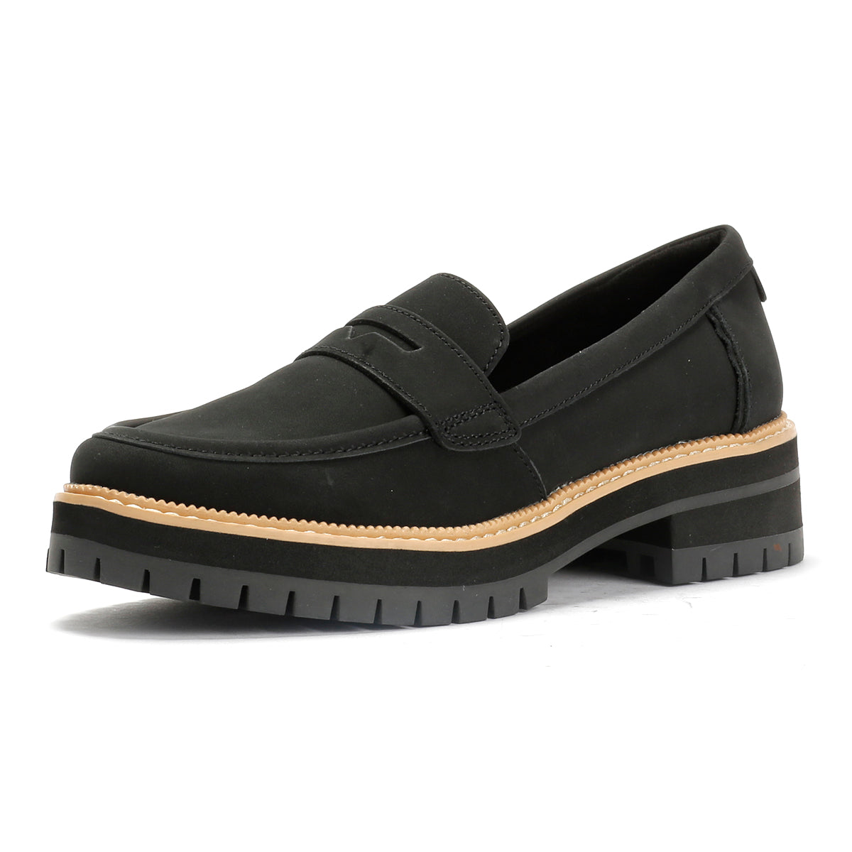 TOMS Cara Leather Women's Black Loafers