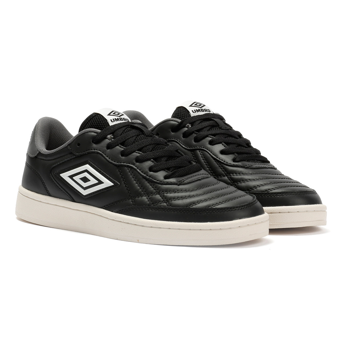 Umbro Clayton Leather Men's Black/Castlerock/White Trainers