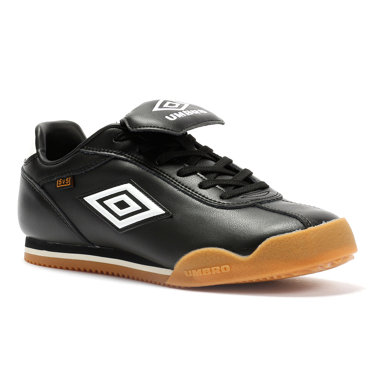 Umbro 5V5 Leather Black/Antique White Trainers