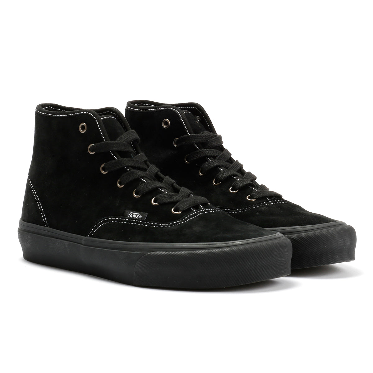 Vans Authentic Hi 2.0 Men's Pig Suede Black Trainers