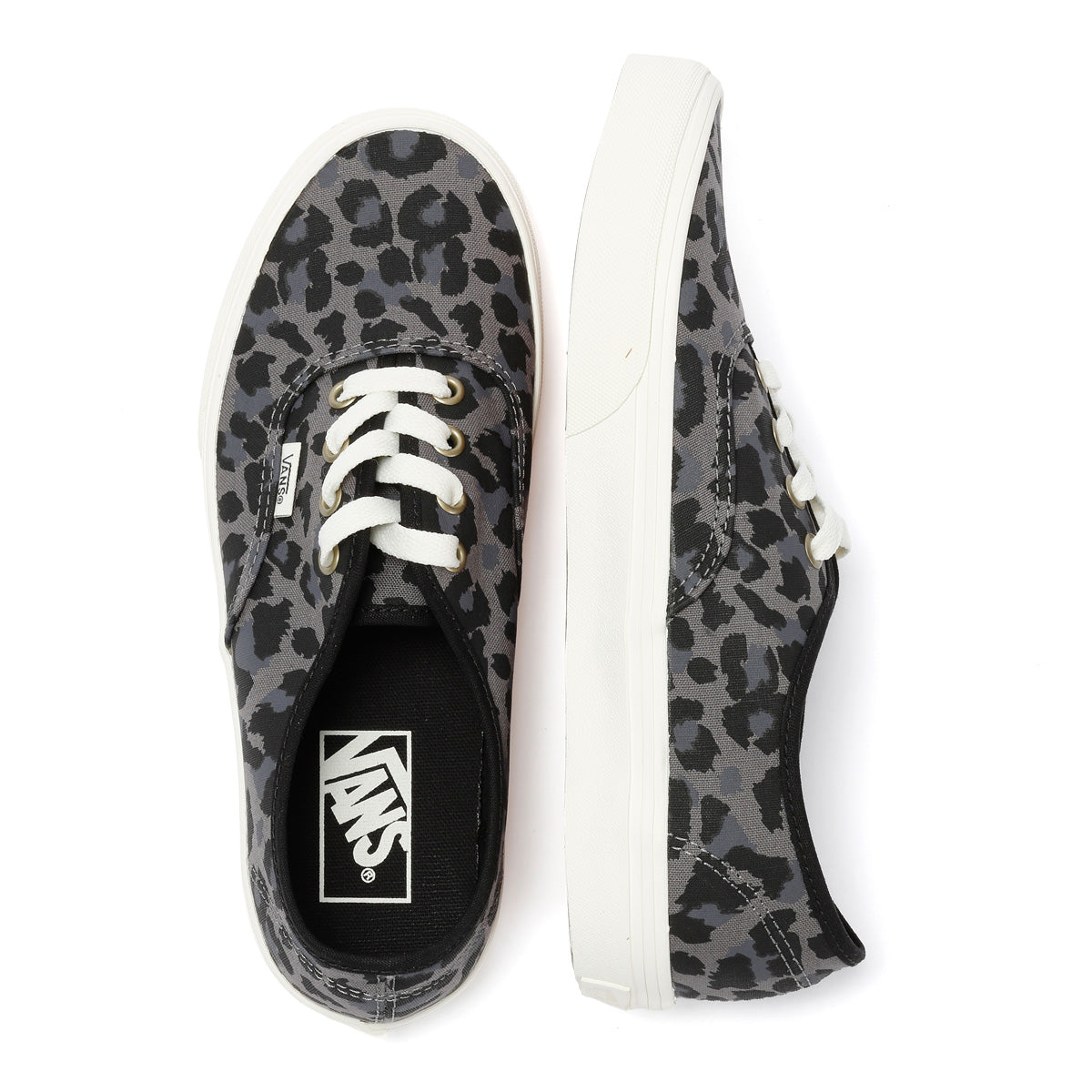 Vans Authentic Canvas Women's Leopard Black/Pewter Trainers