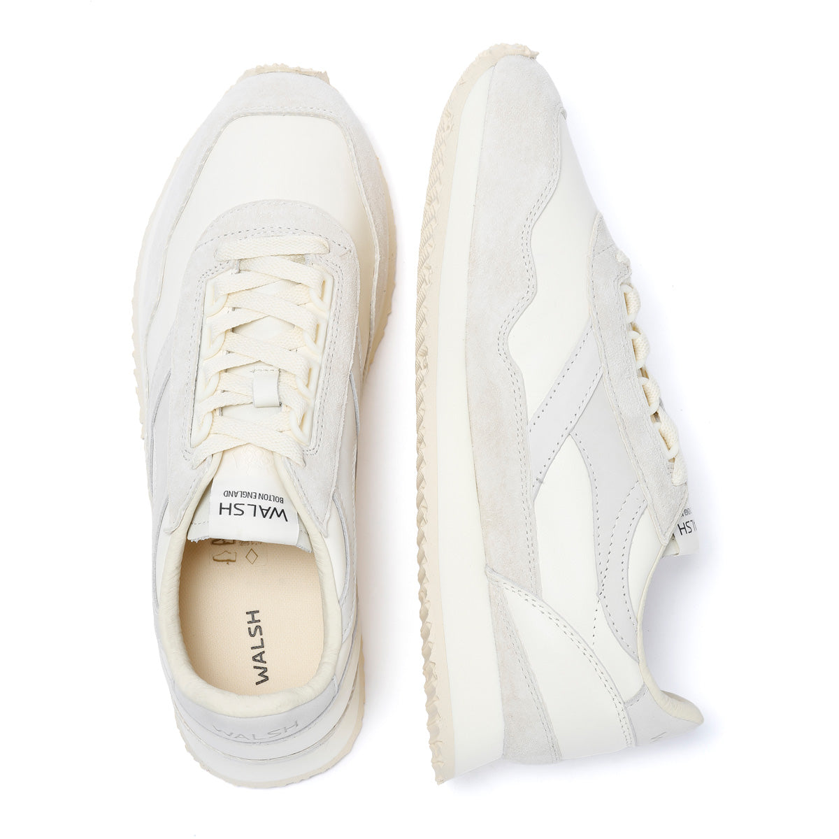 Walsh Ensign Leather Men's White Trainers