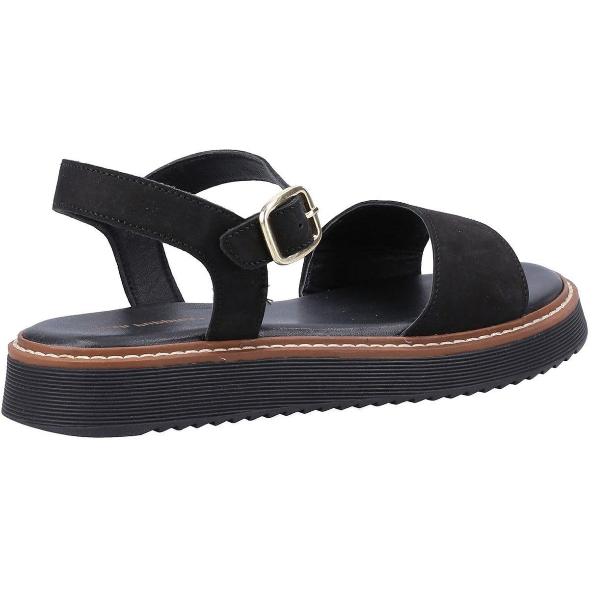 Hush Puppies Cassie Nubuck Women's Black Sandals