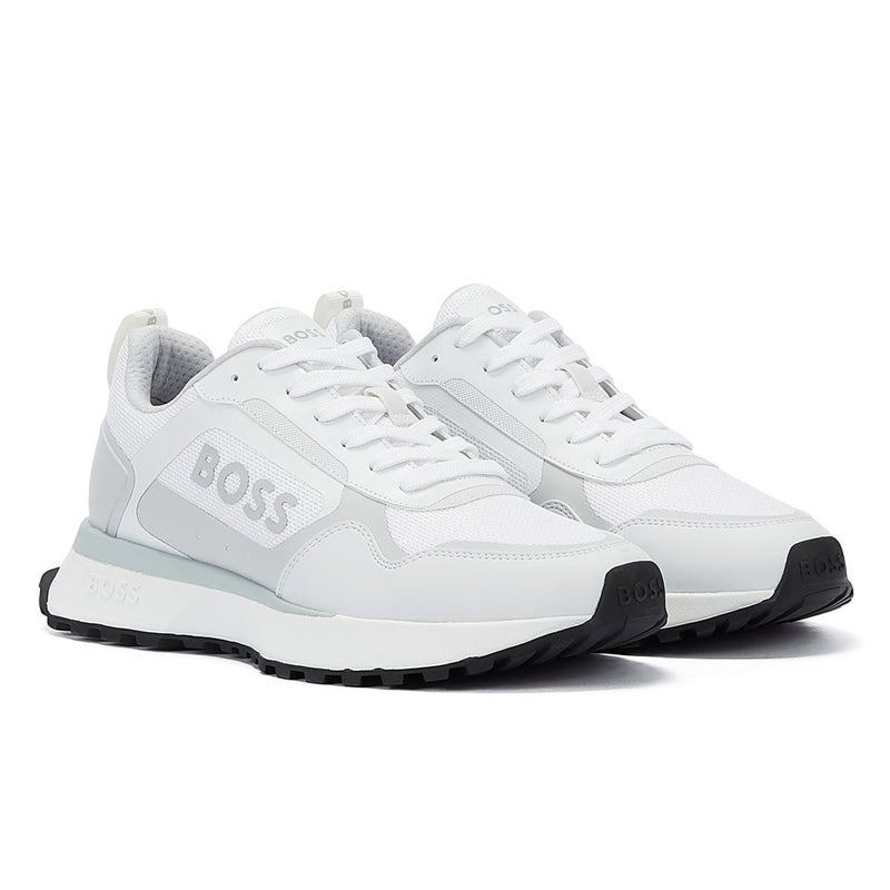 Tower London UK Flash Sale - 10% Off Everything! Use Code Inside 4 Boss Jonah Runn Men's White Trainers