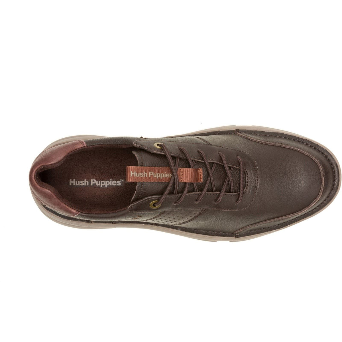 Hush Puppies Baylor Leather Men's Brown Trainers