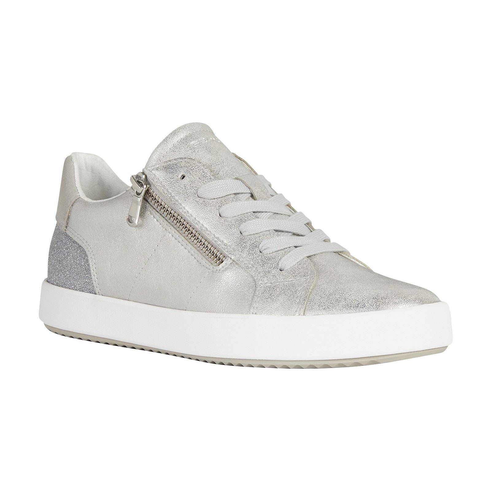 Geox D Blomiee A Synthetic Women's Silver Trainers