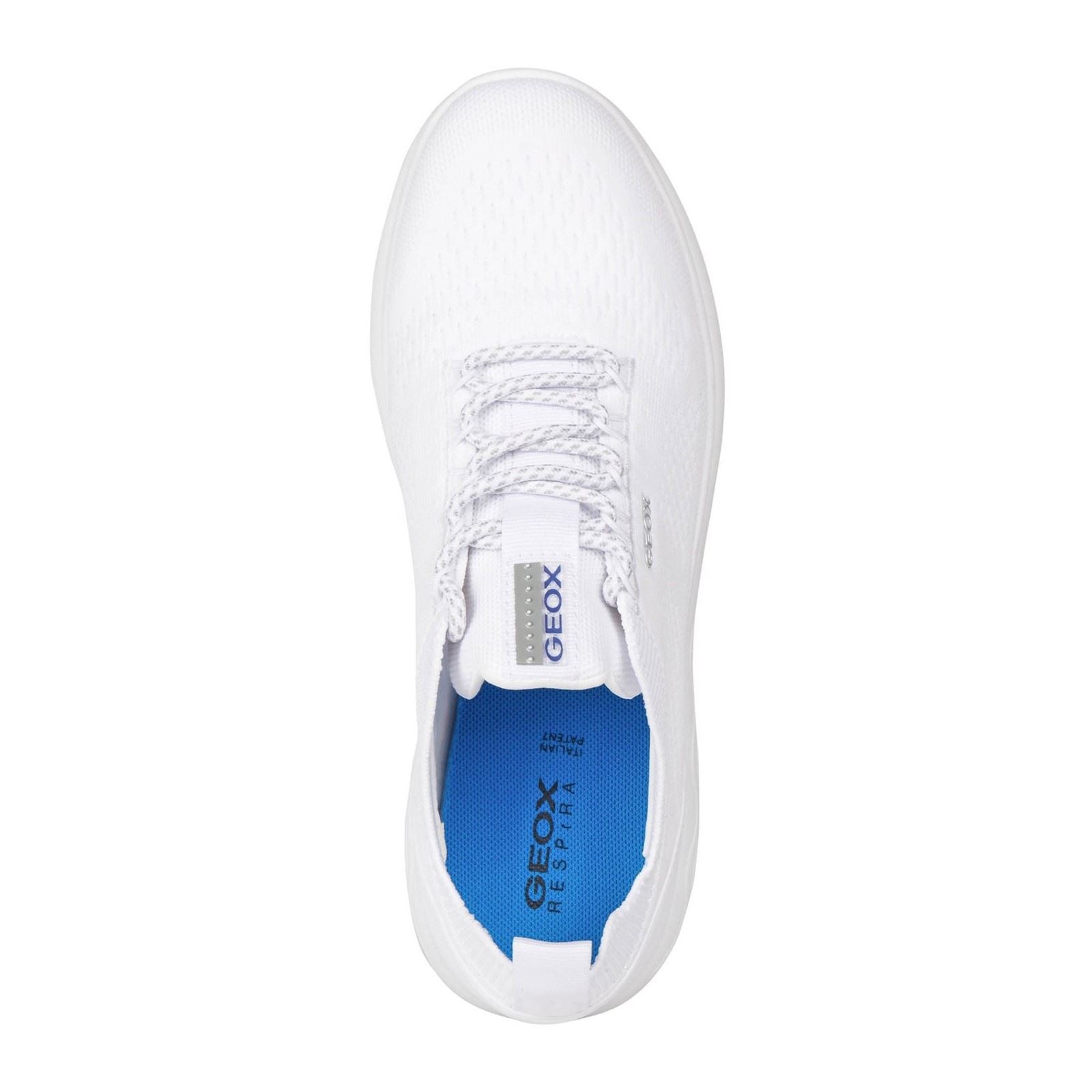 Geox D Spherica A Leather Women's White Trainers