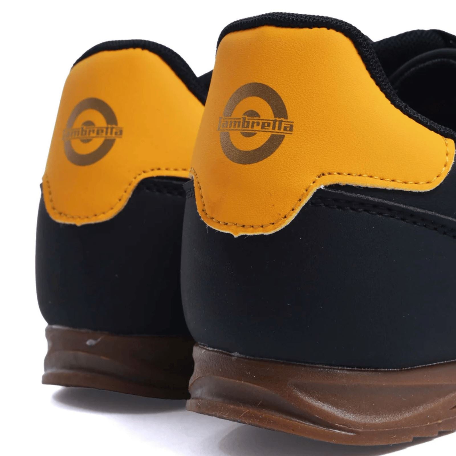 Lambretta Tackle Men's Black/Gold Trainers