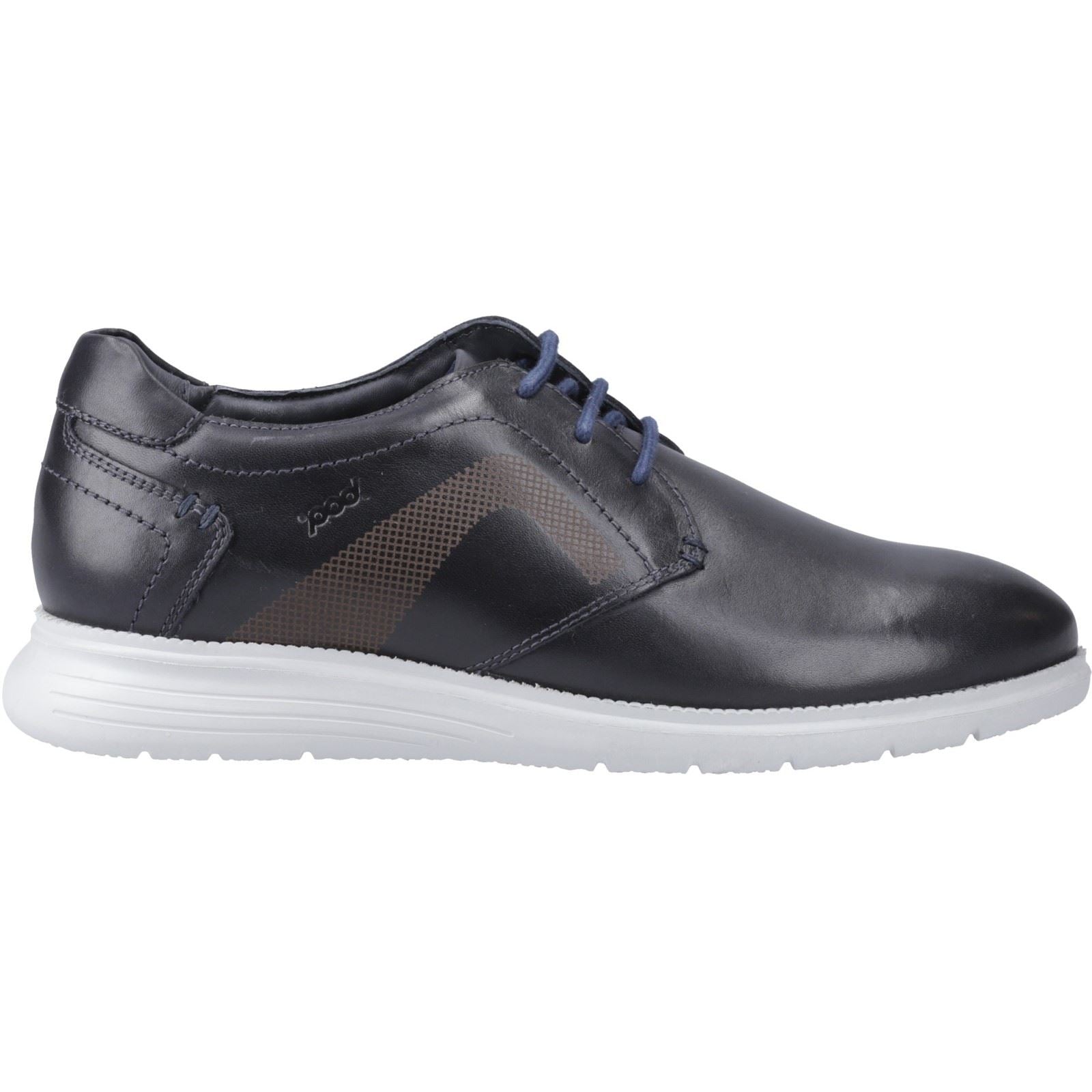 Pod Aston Leather Men's Navy Lace-Up Shoes
