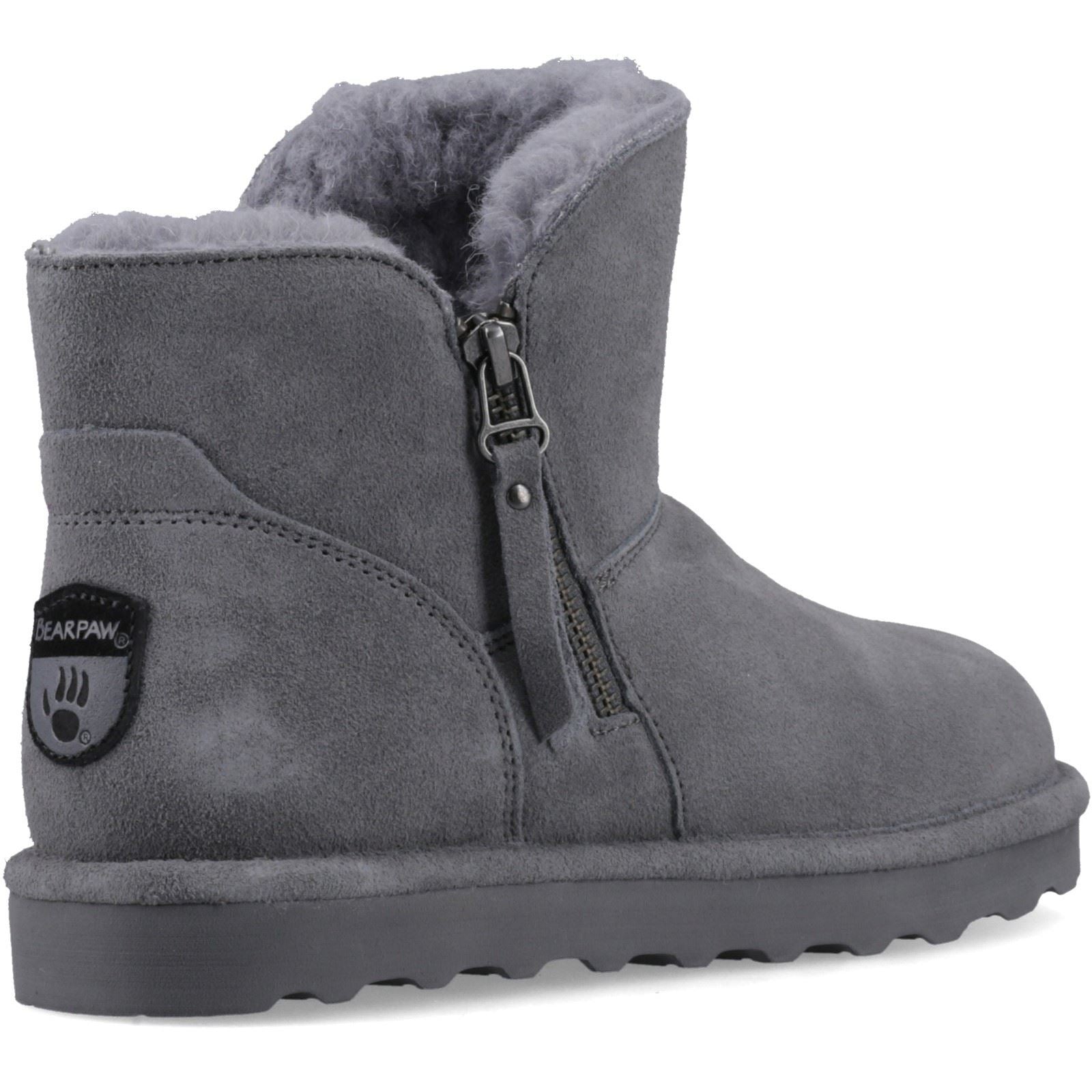 Bearpaw Magnolia Suede Women's Grey Winter Ankle Boots