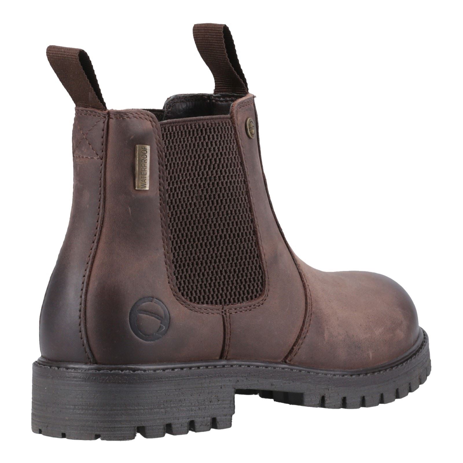Cotswold Aston Leather Boy's Brown Flat Chelsea Boots