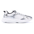 Hugo Leon Tennis Women's Silver/Black Trainers