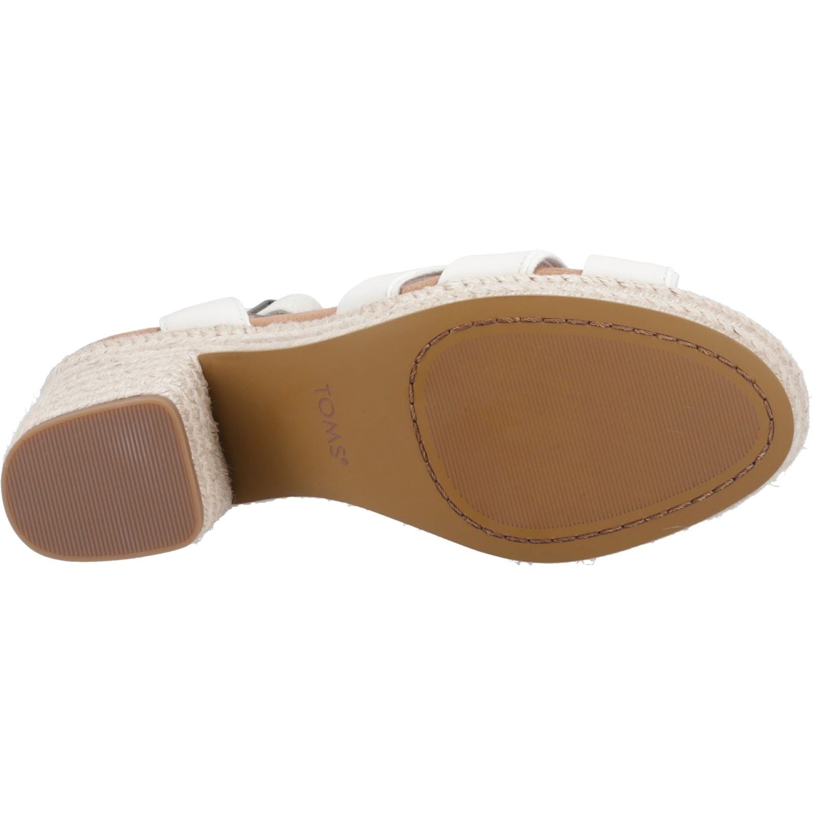 TOMS Majorca Strappy Leather Women's Light Sand Heels