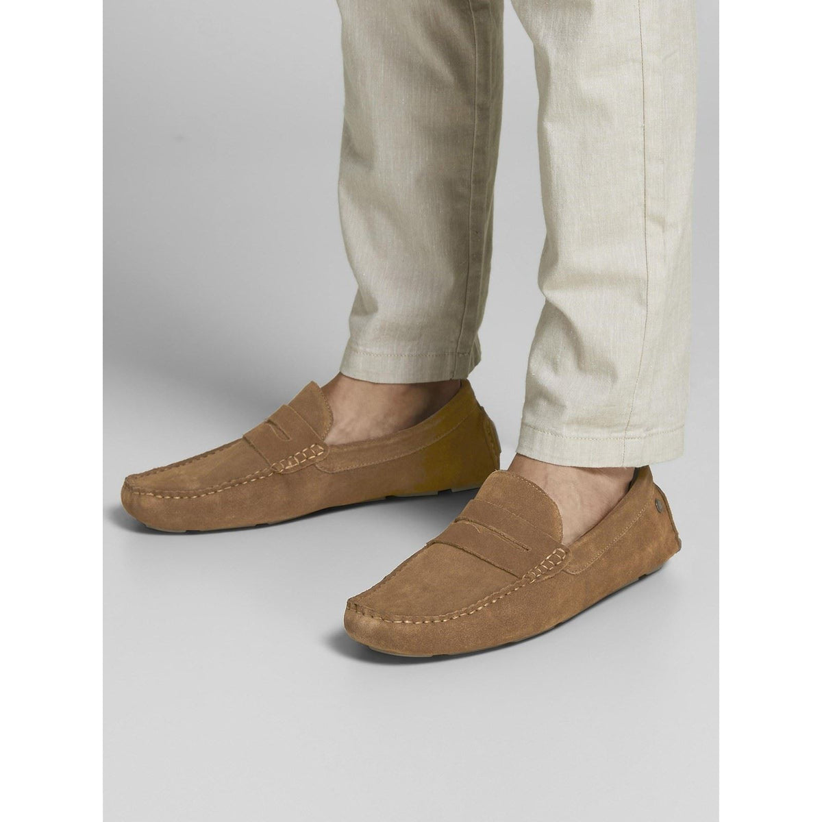 Jack & Jones Jensen Suede Men's Cognac Loafers