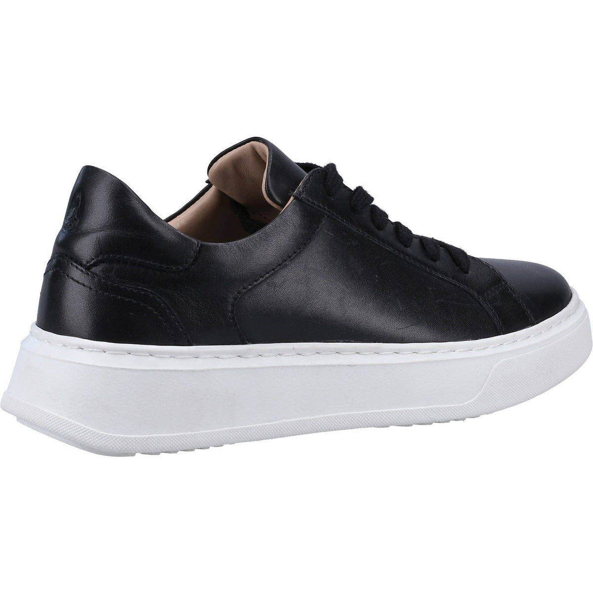 Hush Puppies Camille Leather Women's Black Trainers