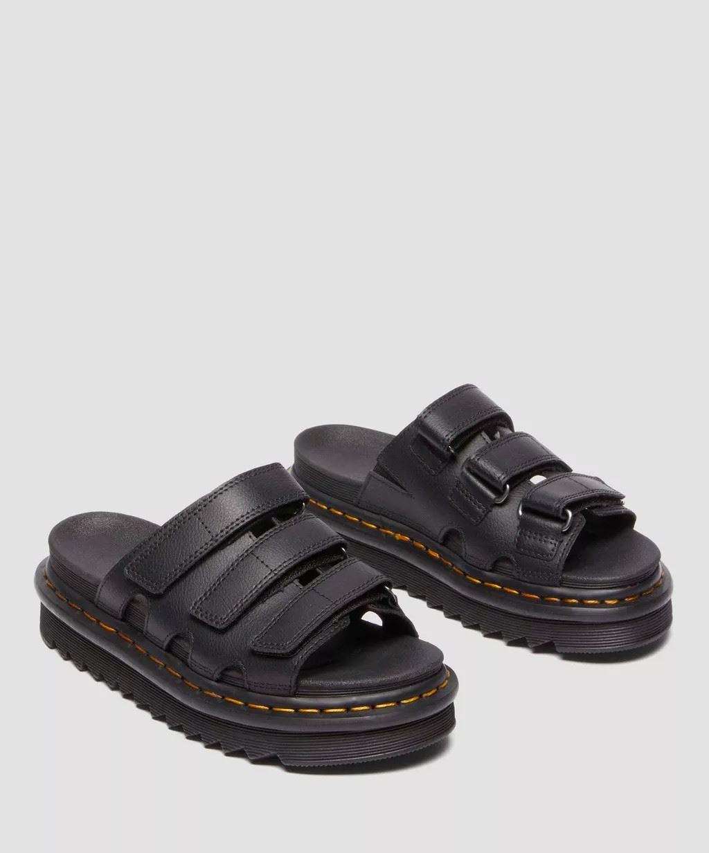 Dr. Martens Raine Athena Leather Women's Black Slides