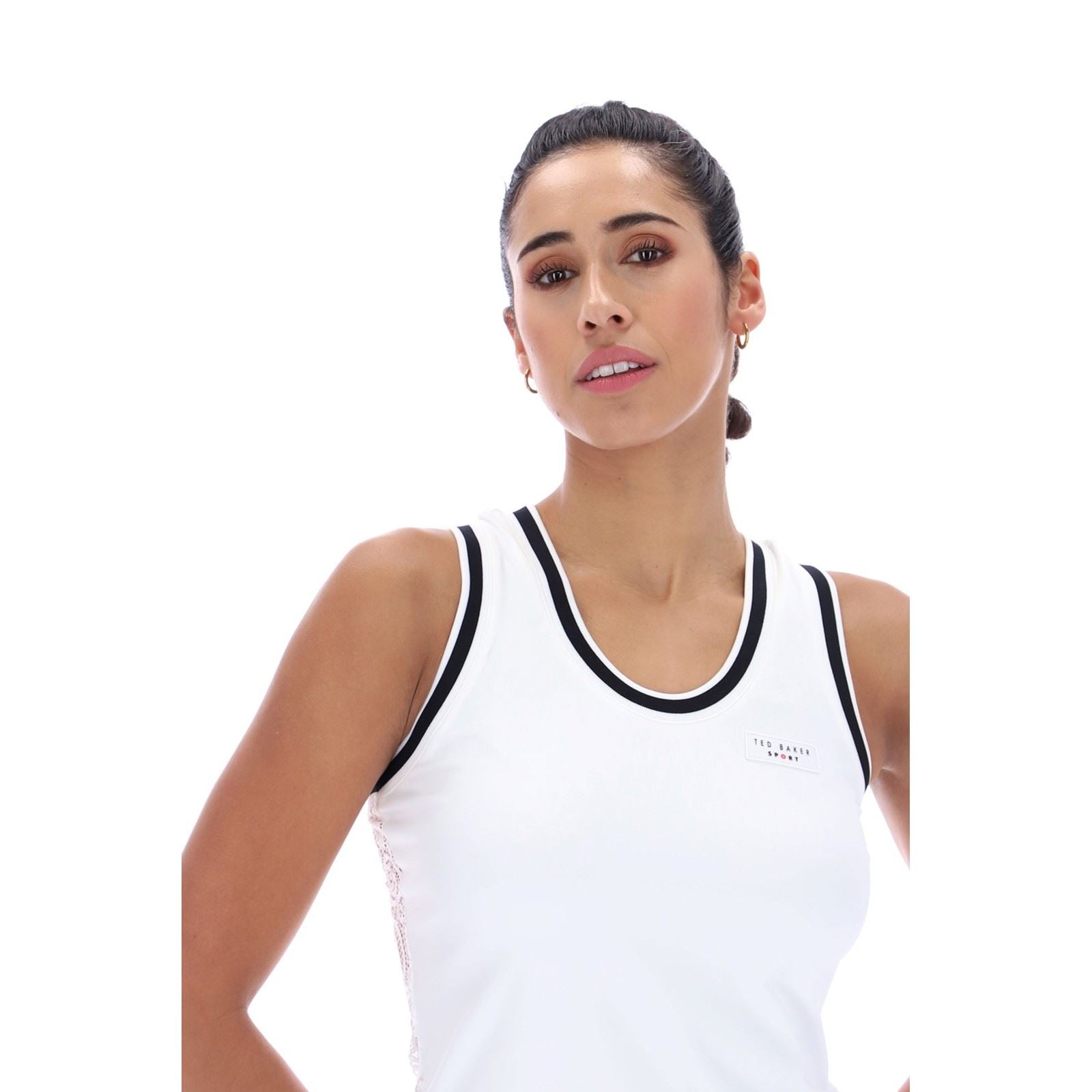 Ted Baker ANNABELLE TBWVS2623 Women's White Activewear Tank Tops