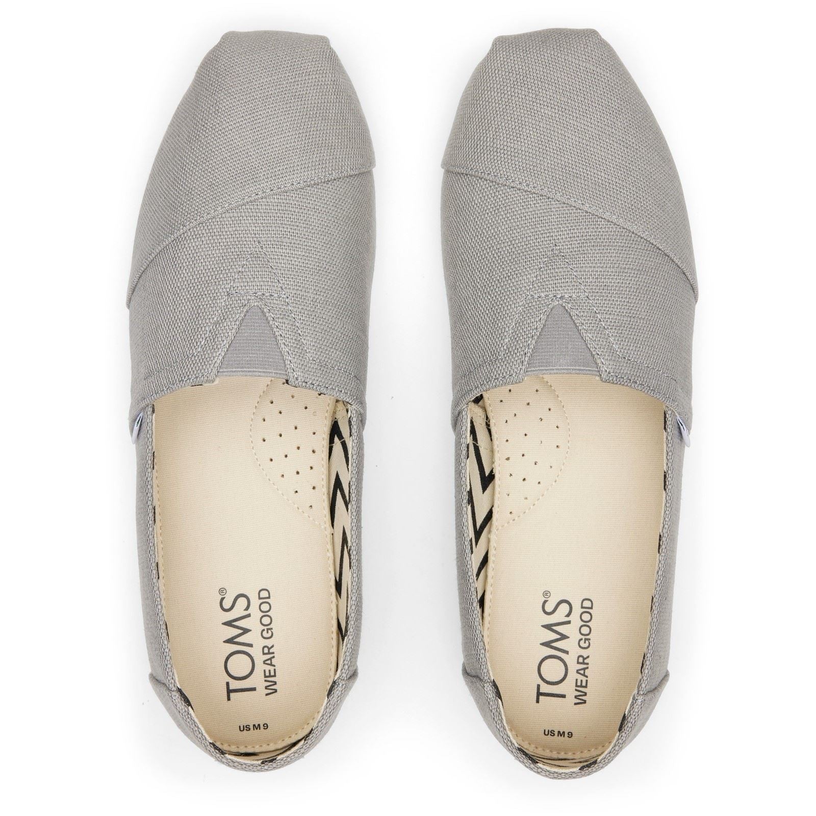 TOMS Alpargata Classic Cotton Men's Drizzle Grey Espadrilles