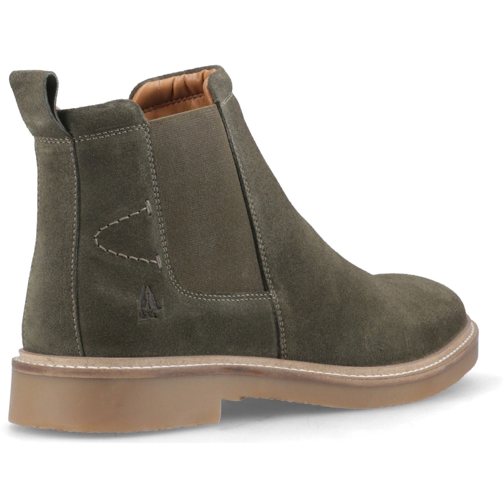 Hush Puppies Gareth Chelsea Leather Men's Khaki Boots