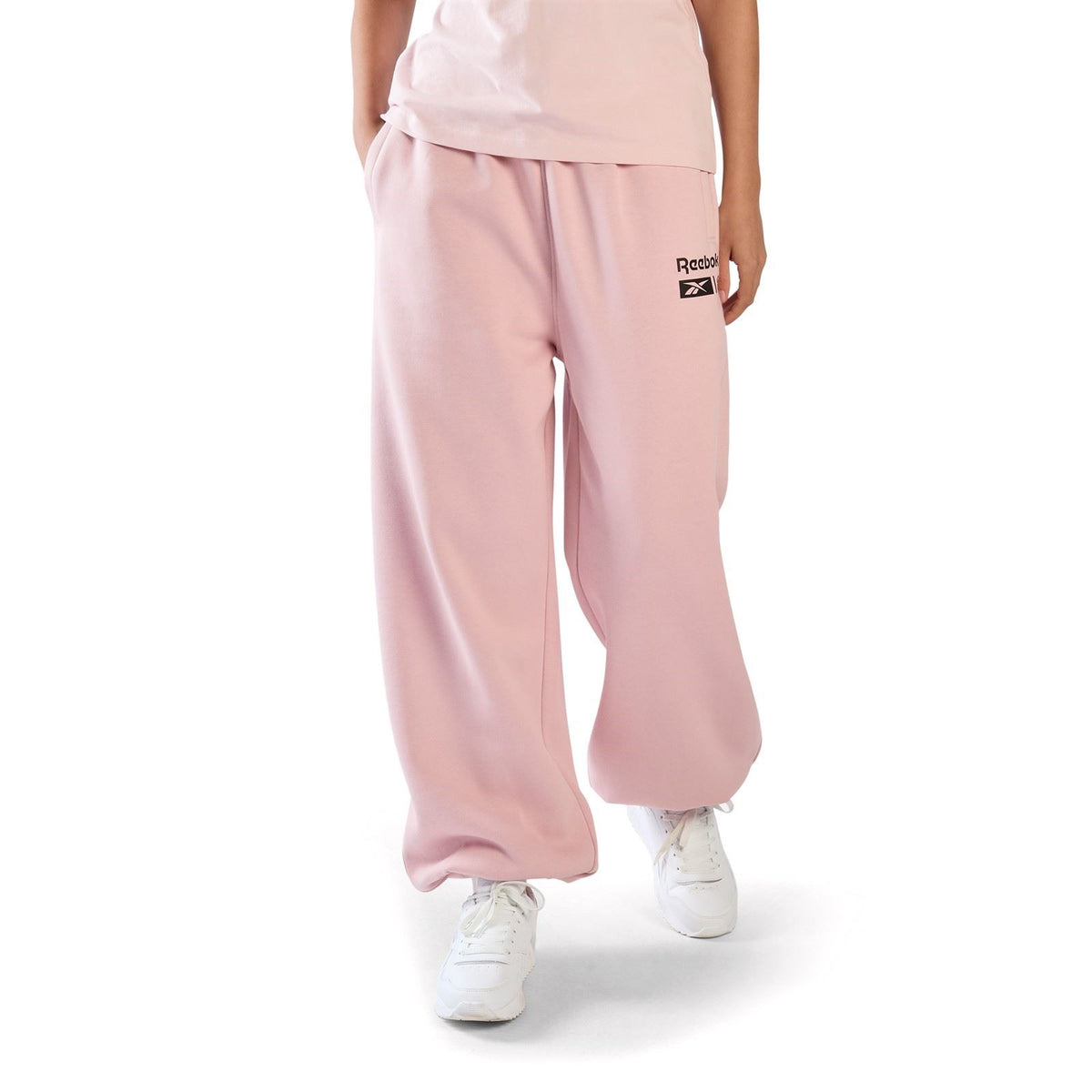 Reebok Relaxed Fleece Joggers Cotton Women's Pink Joggers