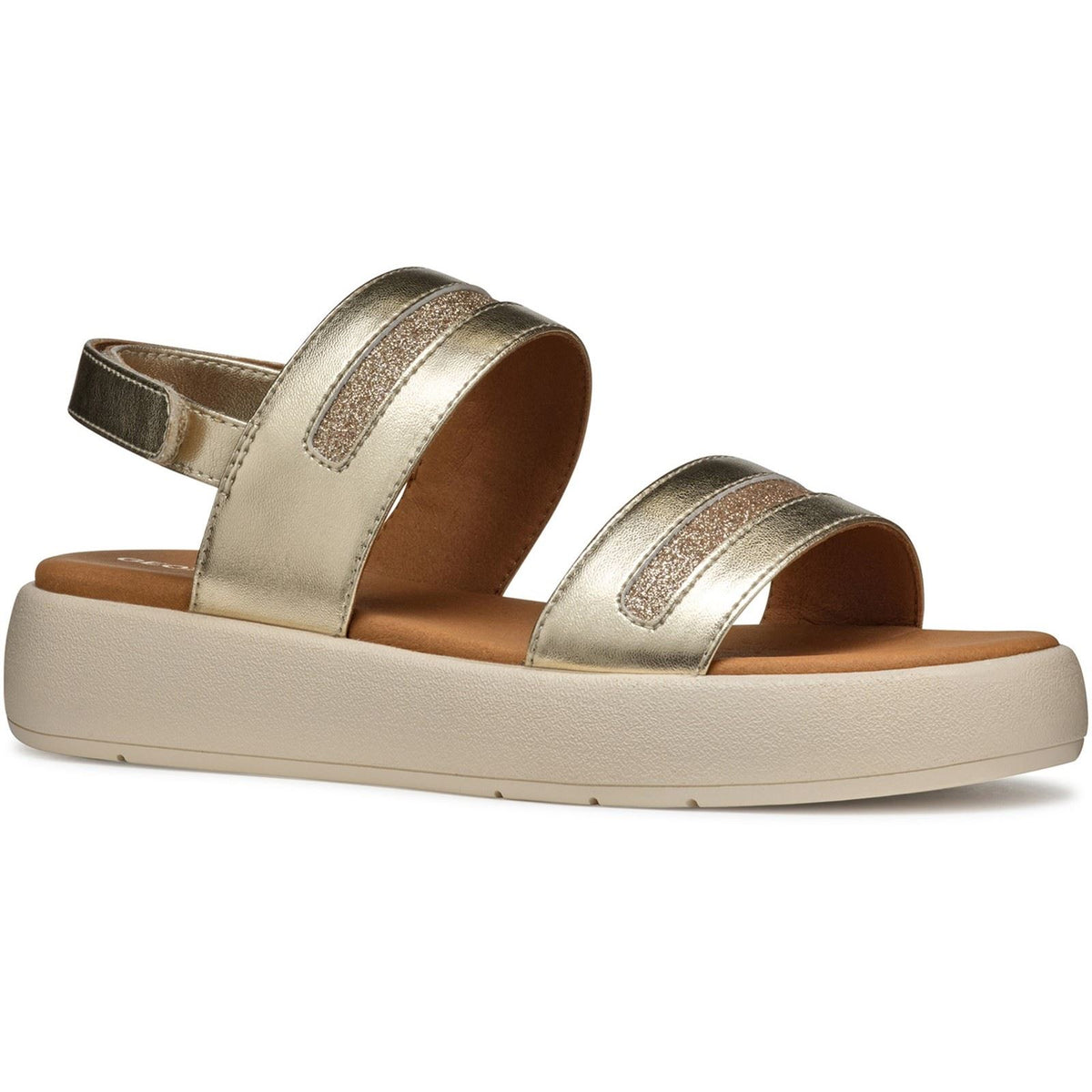 Geox D CAMALEI Women's Light Gold Sandals