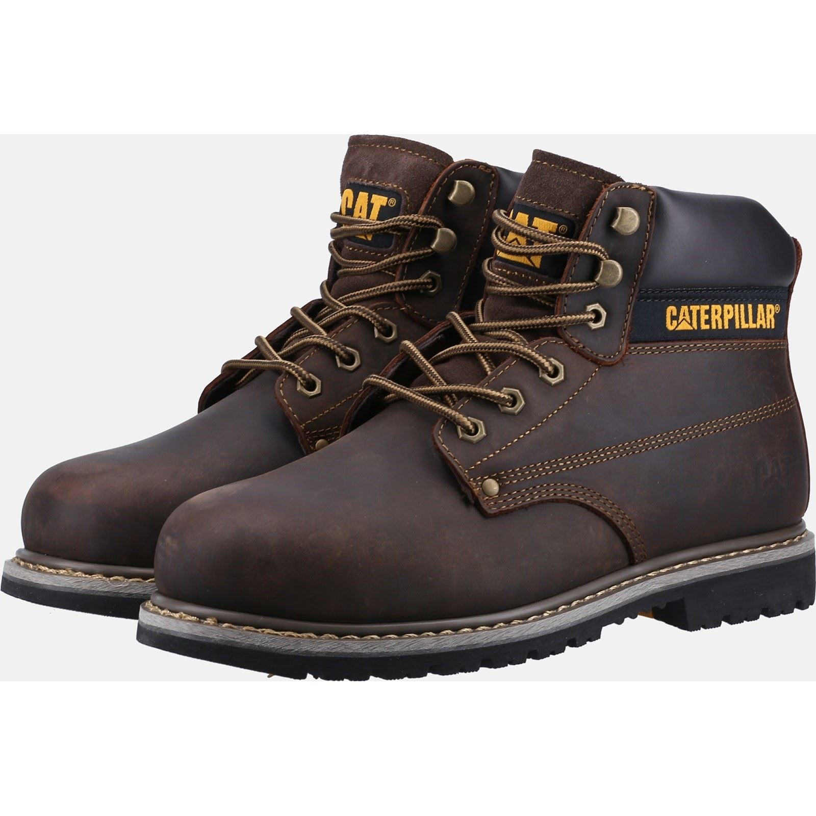 Caterpillar Powerplant S3 Nubuck Brown Safety Boots
