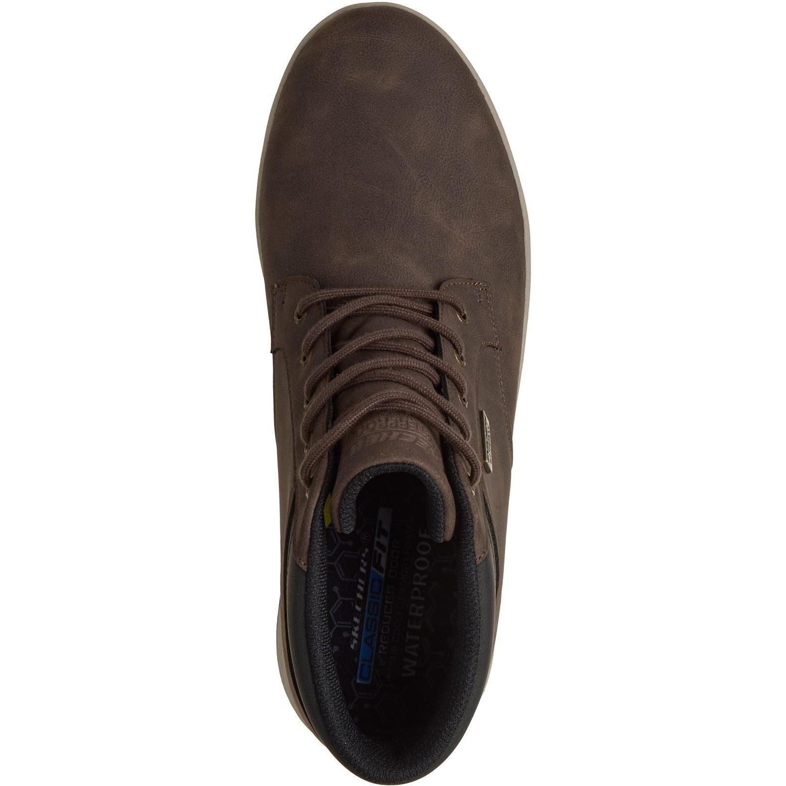 Skechers Palmiro Wallace Men's Chocolate Ankle Boots