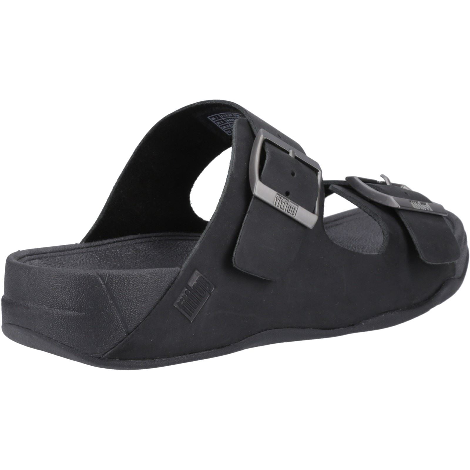Fitflop Gogh Moc Leather Men's Black Sandals